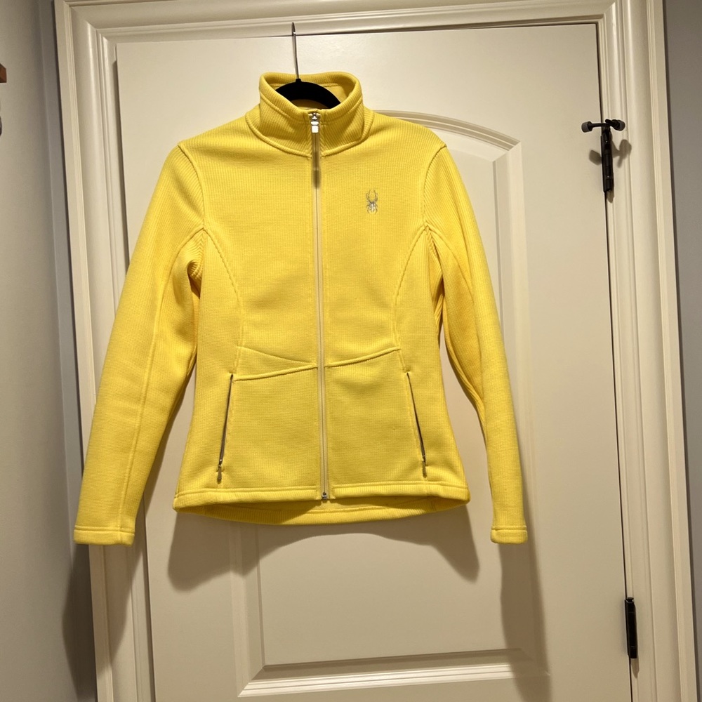 SPYDER brand full zip Core Sweater.  Size M